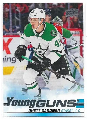 2019-20 Upper Deck #465 Rhett Gardner RC (Young Guns)
