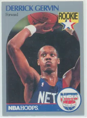 1990-91 NBA Hoops - Derrick Gervin #196 Rookie