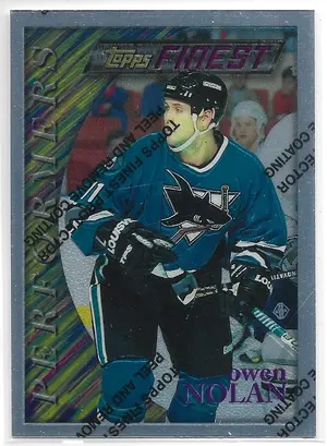 1995-96 Finest #142 Owen Nolan (Silver, Performers)