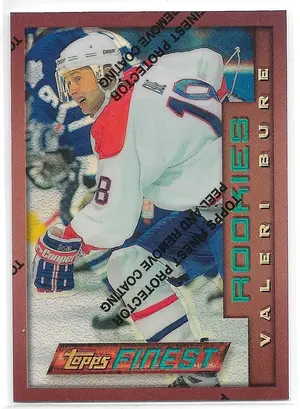 1995-96 Finest Refractors #34 Valeri Bure (Bronze, Rookies)