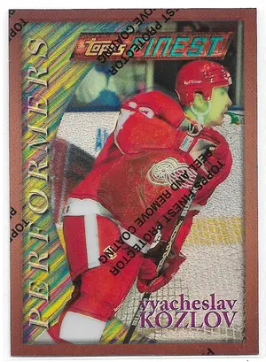1995-96 Finest Refractors #83 Viacheslav Kozlov (Bronze, Performers)