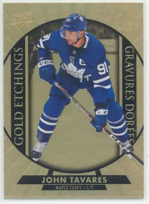 2020-21 TIM HORTONS - JOHN TAVARES #G-2 GOLD ETCHINGS