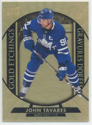 2020-21 TIM HORTONS - JOHN TAVARES #G-2 GOLD ETCHINGS