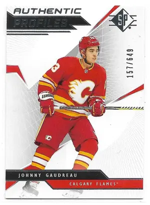 2018-19 SP Authentic Profiles #AP-JG Johnny Gaudreau (157/649)