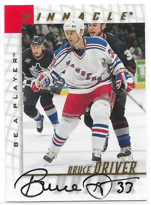 1997-98 Be A Player Autographs #87 Bruce Driver