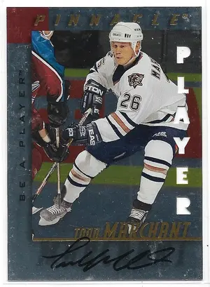 1997-98 Be A Player Autographs Die-Cut #72 Todd Marchant