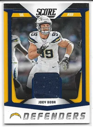 2018 Score Defenders Jersey #25 Joey Bosa
