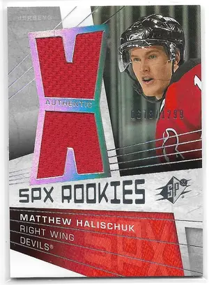 2008-09 SPx #134 Matthew Halischuk RC (0678/1299)