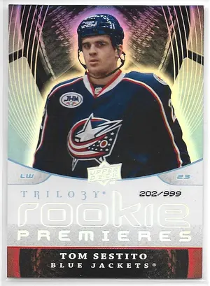2008-09 Trilogy #150 Tom Sestito RC (202/999)