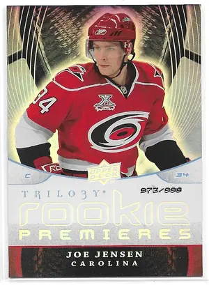 2008-09 Trilogy #154 Joe Jensen RC (973/999)