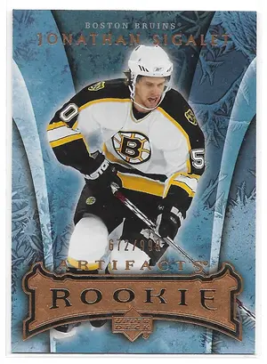 2007-08 Artifacts #151 Jonathan Sigalet RC (672/999)