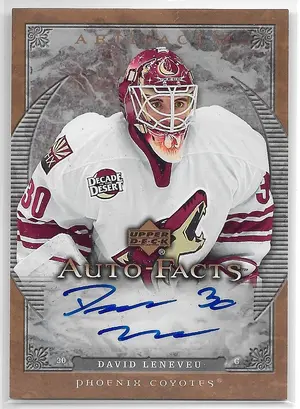 2007-08 Artifacts Auto-Facts #AF-DL David Leneveu