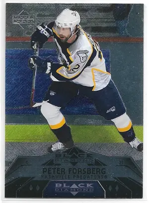 2007-08 Black Diamond #178 Peter Forsberg (Quad Diamond)