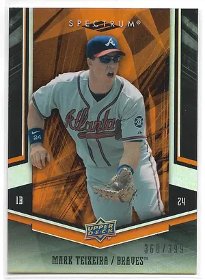 2008 Spectrum Orange #7 Mark Teixeira (360/399)