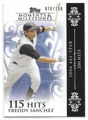 2008 Topps Moments & Milestones #108 Freddy Sanchez (070/150)