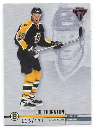 2001-02 Titanium Red #11 Joe Thornton (113/131)