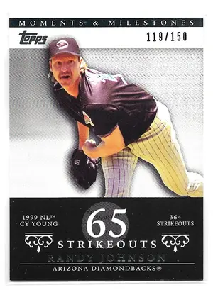 2007 Topps Moments & Milestones #55 Randy Johnson (119/150)