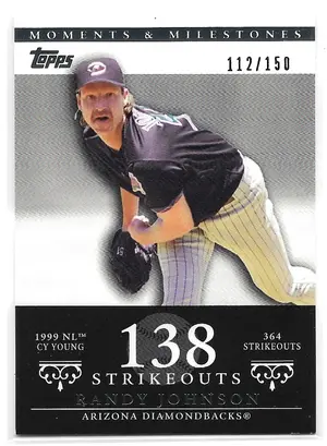 2007 Topps Moments & Milestones #55 Randy Johnson (112/150)