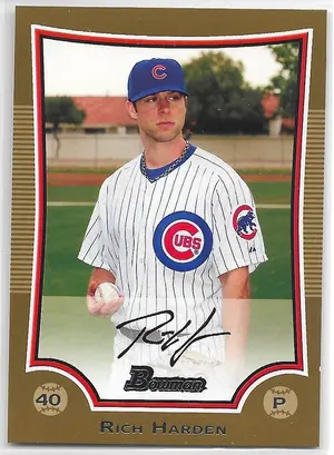 2009 Bowman Gold #31 Rich Harden