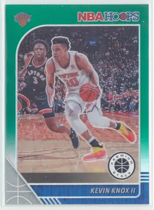 2019-20 Panini NBA Hoops Premium Stock - Kevin Knox II #123 Green Prizm Parallel