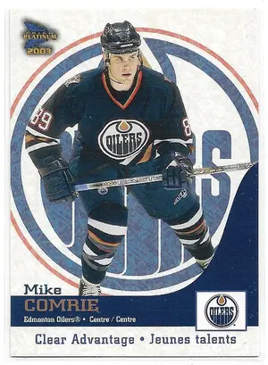 2002-03 McDonald's Prism Platinum Clear Advantage #4 Mike Comrie *