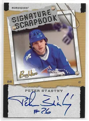 2006-07 Beehive Signature Scrapbook #SS-PS Peter Stastny