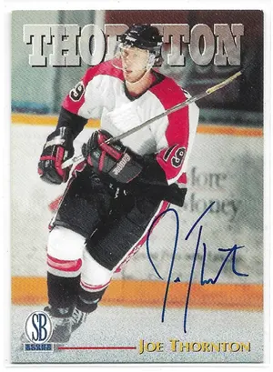 1996-97 Score Board Autographs #NNO Joe Thornton