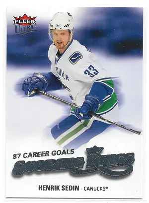 2008-09 Ultra Scoring Kings #SK10 Henrik Sedin