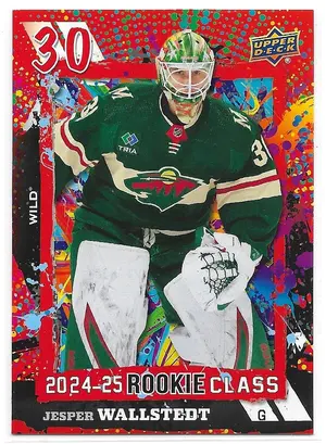 2024-25 Upper Deck Rookie Class Red #RC-30 Jesper Wallstedt