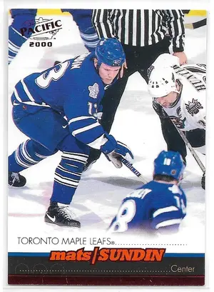 1999-00 Pacific Red #416 Mats Sundin