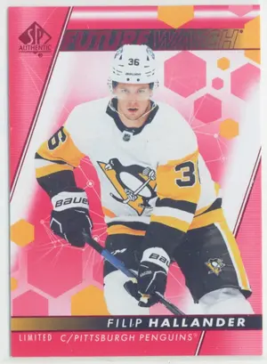 2022-23 SP AUTHENTIC - FILIP HALLANDER #133 FUTURE WATCH LIMITED RED