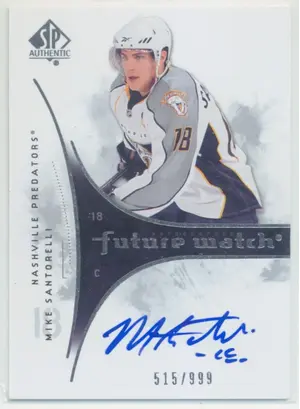 2009-10 SP AUTHENTIC - MIKE SANTORELLI #241 FUTURE WATCH 515/999