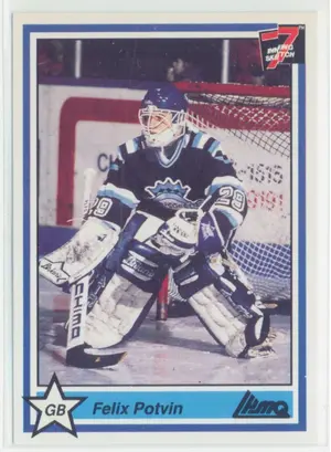 1990-91 7TH INNING SKETCH LHJMQ - FELIX POTVIN #35