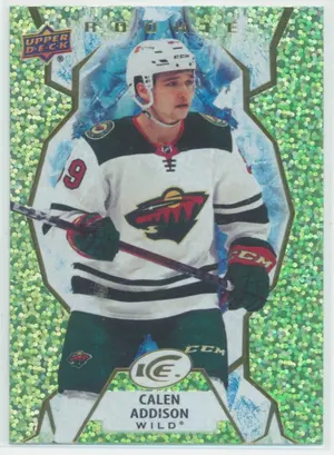 2021-22 UPPER DECK ICE - CALEN ADDISON #137 ROOKIE GREEN
