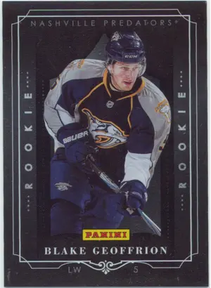 2011-12 PLAYER OF THE DAY - BLAKE GEOFFRION #POD-BG BLACK BORDER