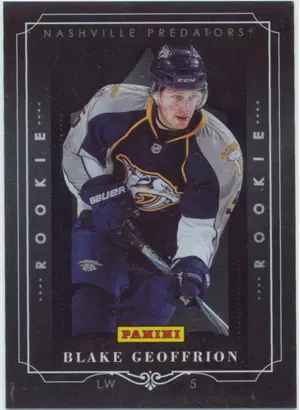 2011-12 PLAYER OF THE DAY - BLAKE GEOFFRION #POD-BG BLACK BORDER
