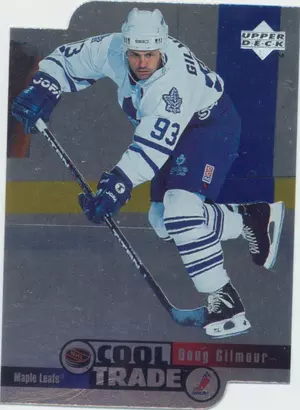 1995-96 NHL COOL TRADE - DOUG GILMOUR #17 DIE CUTS