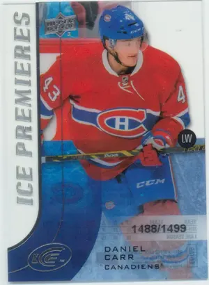 2015-16 ICE - DANIEL CARR #158 PREMIERES 1488/1499