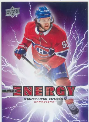 2019-20 UPPER DECK - JONATHAN DROUIN #PE-43 PURE ENERGY