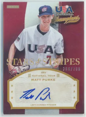 2013 USA Baseball Champions - Matt Purke Stars & Stripes Autographs #PRK 266/700