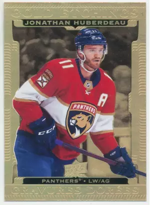2022-23 TIM HORTONS - JONATHAN HUBERDEAU #G-18 GOLD ETCHINGS