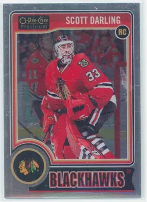 2014-15 O-PEE-CHEE PLATINUM - SCOTT DARLING #151 ROOKIE