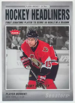 2006-07 FLEER - DANY HEATLEY #HL17 HOCKEY HEADLINERS