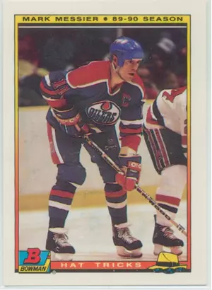 1990-91 BOWMAN - MARK MESSIER #4 HAT TRICKS
