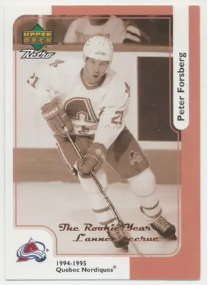 1999-00 McDONALD'S - PETER FORSBERG #McD-10R THE ROOKIE YEAR