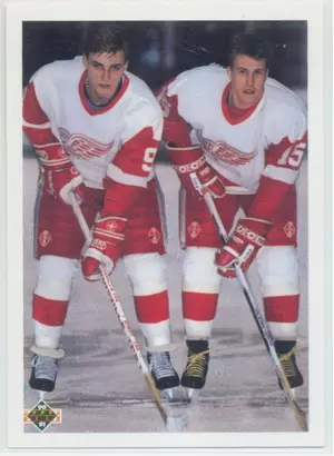 1990-91 UPPER DECK - SERGEI FEDOROV/JOHAN GARPENLOV #521 YOUNG GUNS CHECKLIST