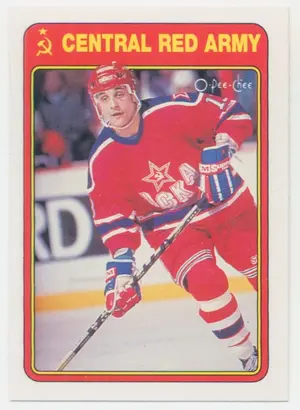 1990-91 O-PEE-CHEE - VALERI KAMENSKY #4R CENTRAL RED ARMY