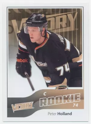 2011-12 VICTORY - PETER HOLLAND #282 ROOKIE