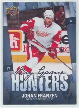2008-09 UPPER DECK - JOHAN FRANZEN #BGH-JF BIG GAME HUNTERS
