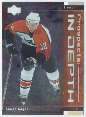 2000-01 UPPER DECK - SIMON GAGNE #P8 PROSPECTS: IN DEPTH